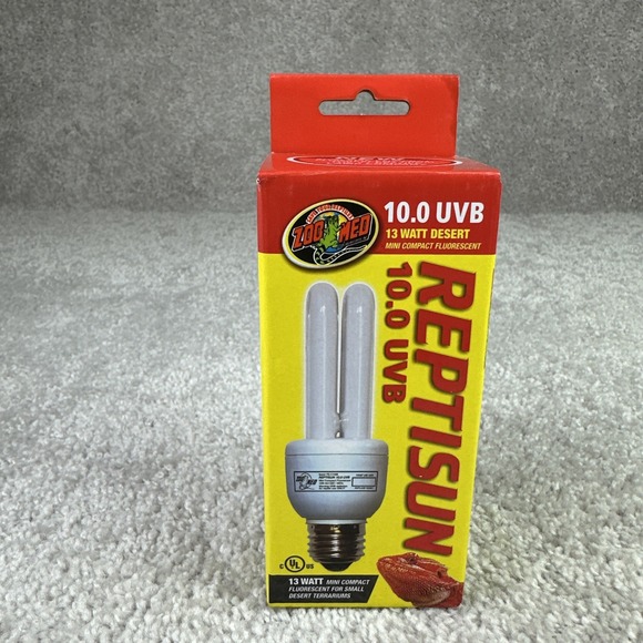 Zoo Med ReptiSun 10.0 UVB Mini Compact Fluorescent 13 Watt bulb - Picture 1 of 6